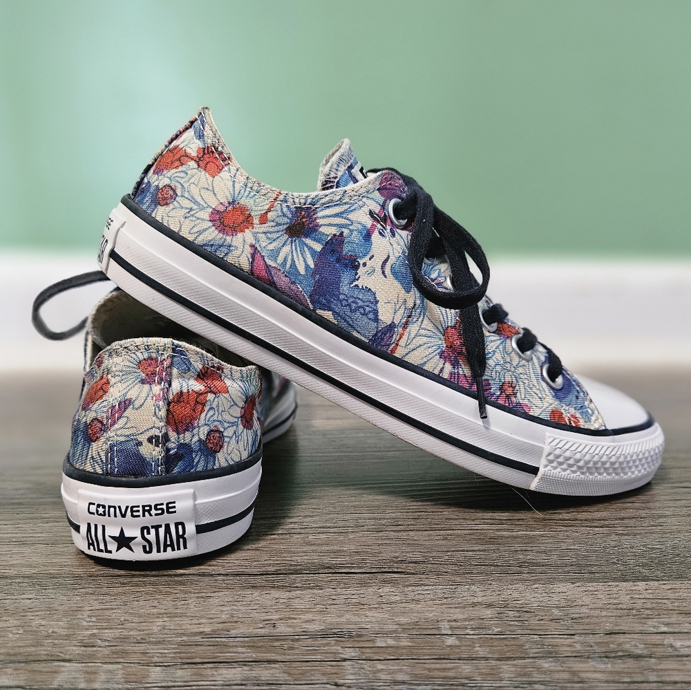 Converse Chuck Taylor All Star Ox - Daisy Spray Paint Print - Picture 5 of 9